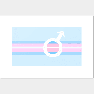 TRANS PRIDE (MALE) Posters and Art